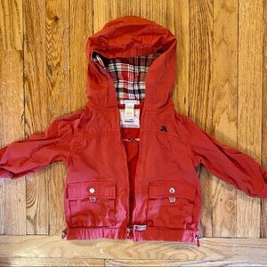 Janie And Jack Red Toddler Jacket Size 12-24m